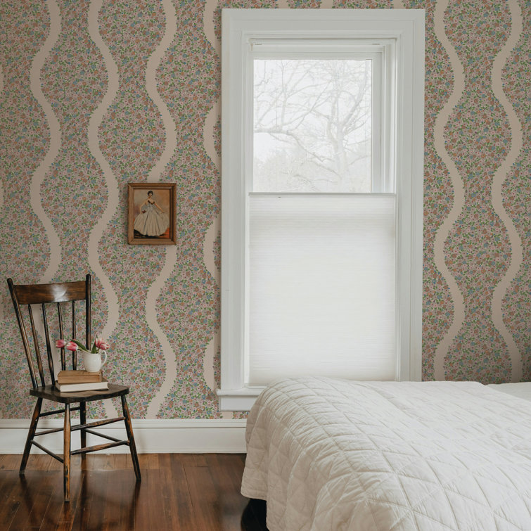 Cosy Posy Floral Peel and Stick Wallpaper in Neutral Colors