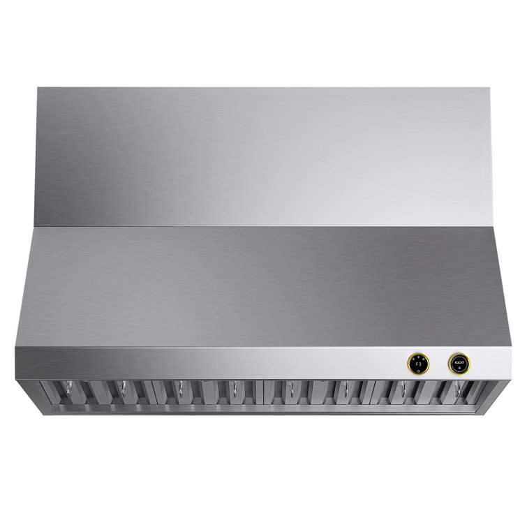 48 Inch Stainless Steel Wall Mounted Range Hood with LED Lights