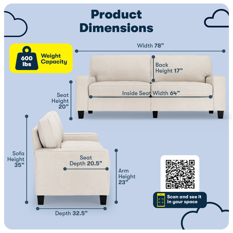Creamy Comfort Recliner with Wood Accents and Removable Cushions