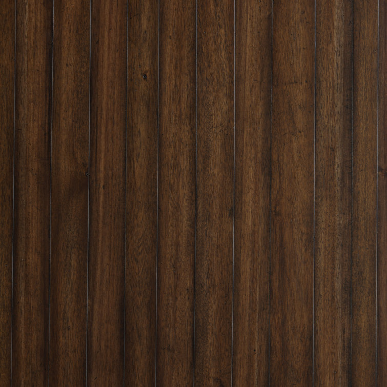 Auburn 126" Dark Brown Acacia Wood Dining Table with 6 Chairs