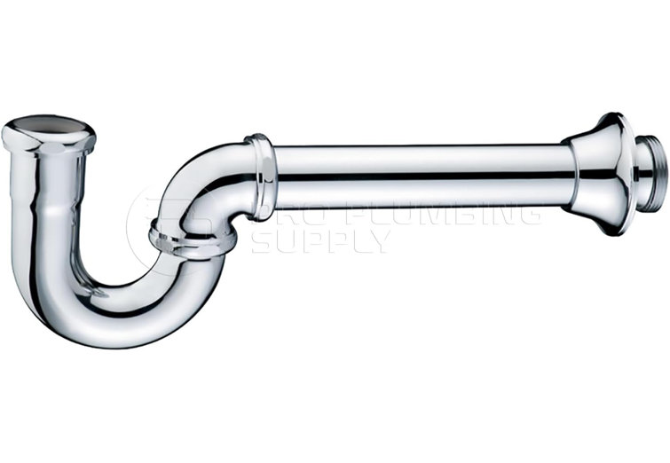 Chrome Plated Brass 1-1/4" P-Trap Sink Waste Trap