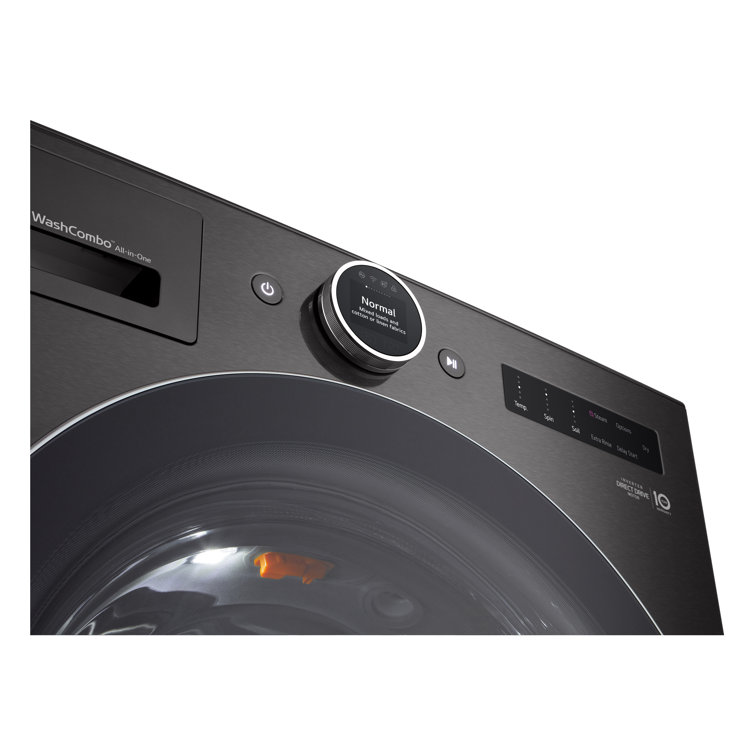 Black Steel 5.0 cu. ft. Ventless Washer/Dryer Combo with Inverter HeatPump
