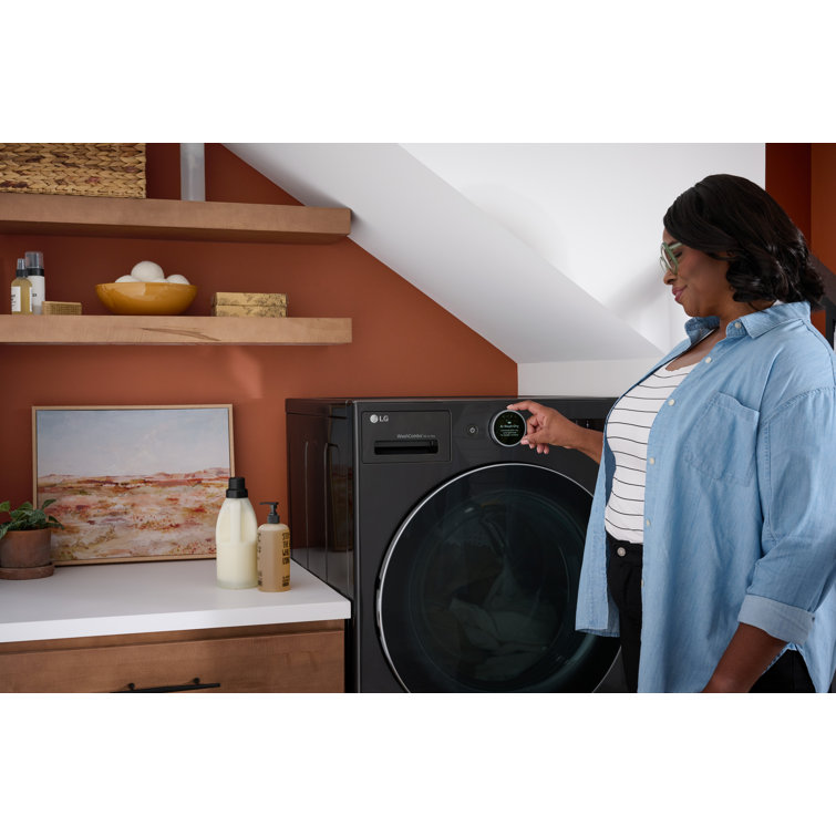 Black Steel 5.0 cu. ft. Ventless Washer/Dryer Combo with Inverter HeatPump