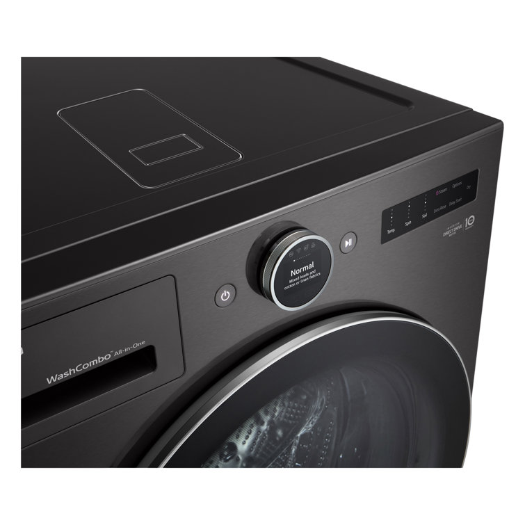 Black Steel 5.0 cu. ft. Ventless Washer/Dryer Combo with Inverter HeatPump