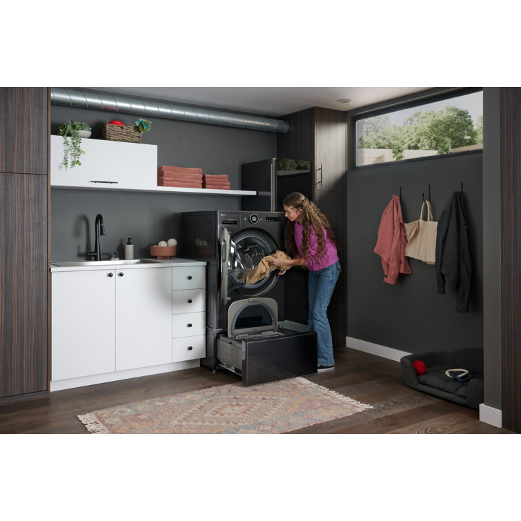 Black Steel 5.0 cu. ft. Ventless Washer/Dryer Combo with Inverter HeatPump