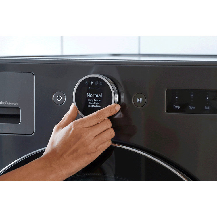 Black Steel 5.0 cu. ft. Ventless Washer/Dryer Combo with Inverter HeatPump