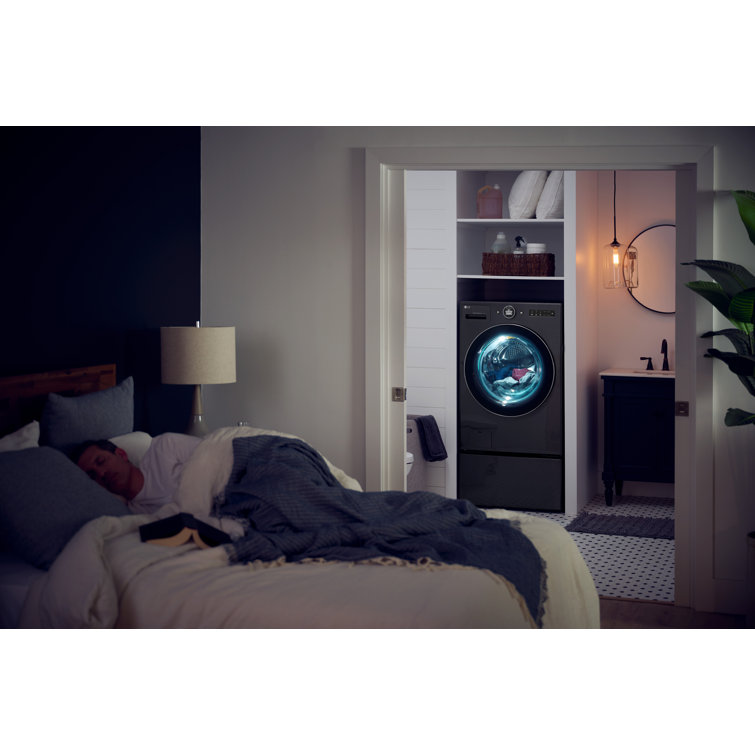 Black Steel 5.0 cu. ft. Ventless Washer/Dryer Combo with Inverter HeatPump
