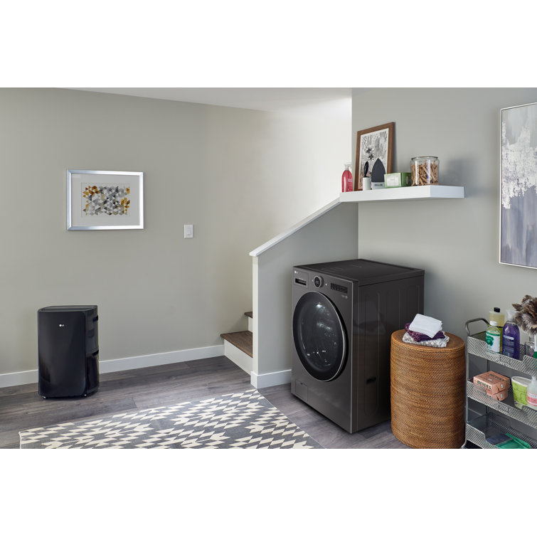 Black Steel 5.0 cu. ft. Ventless Washer/Dryer Combo with Inverter HeatPump