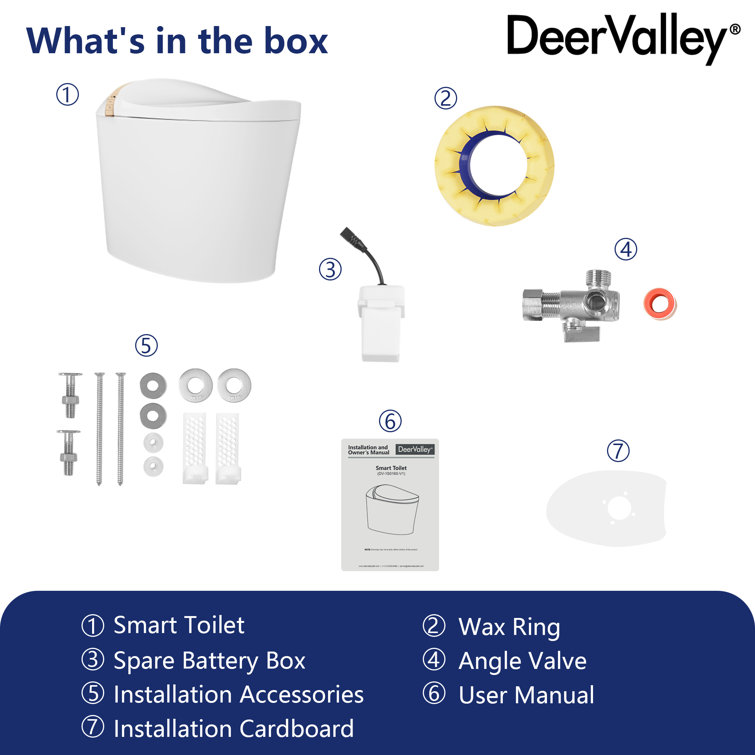 White Tankless Smart Elongated Toilet with Heated Seat