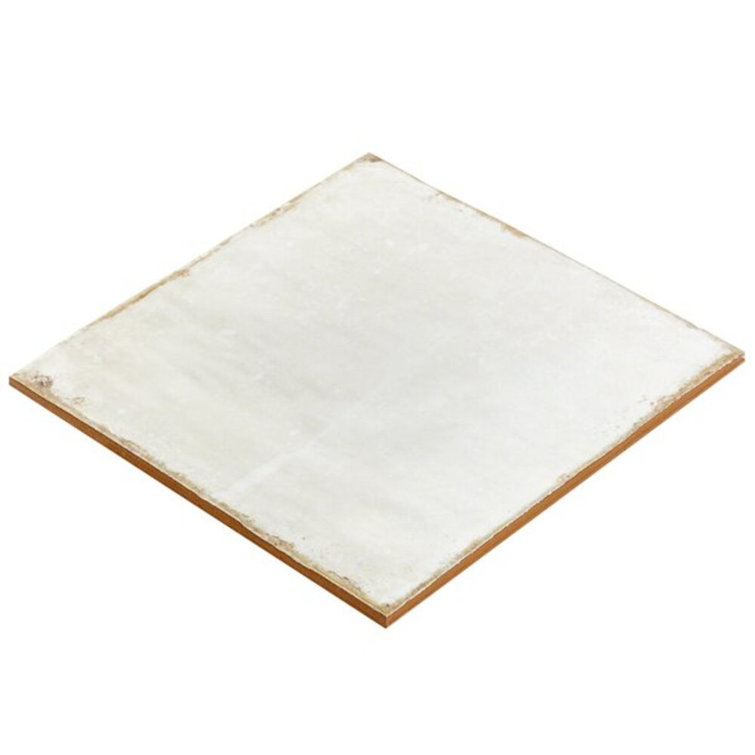 Haven Collection White Polished Ceramic Square Wall Tile