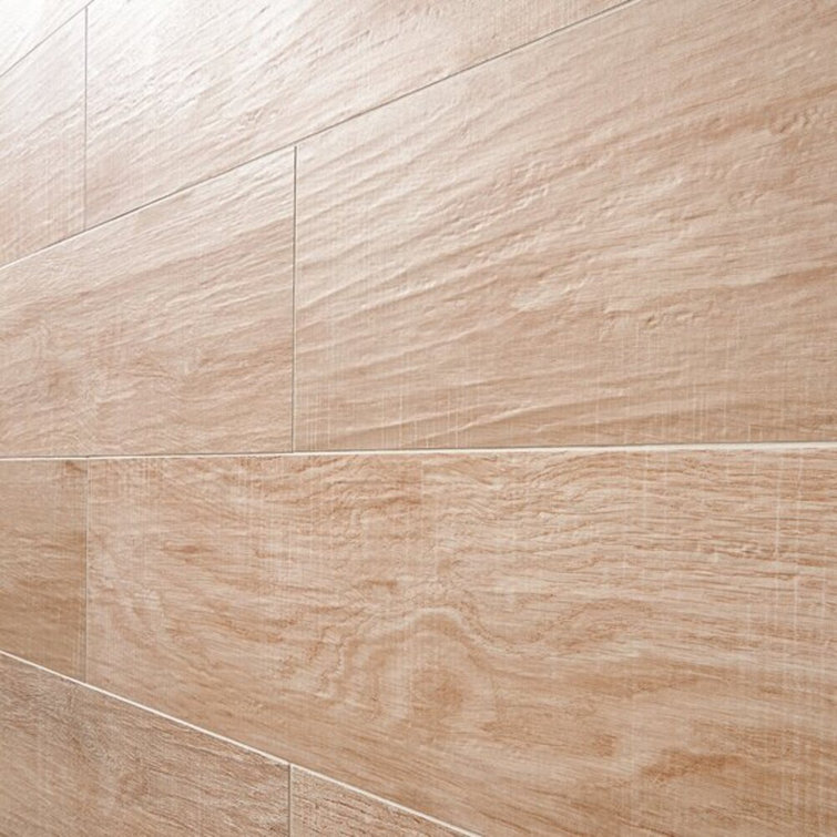 Maple 8" x 48" Matte Porcelain Wood Look Floor and Wall Tile