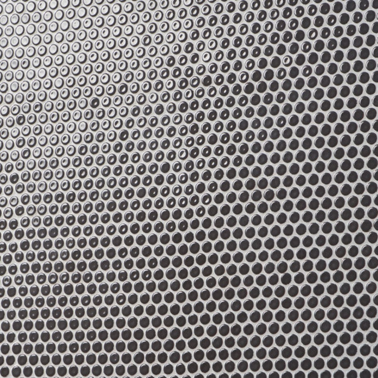 Charcoal Penny Round Ceramic Mosaic Tile Sheet for Floor and Wall