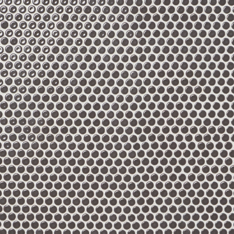 Charcoal Penny Round Ceramic Mosaic Tile Sheet for Floor and Wall