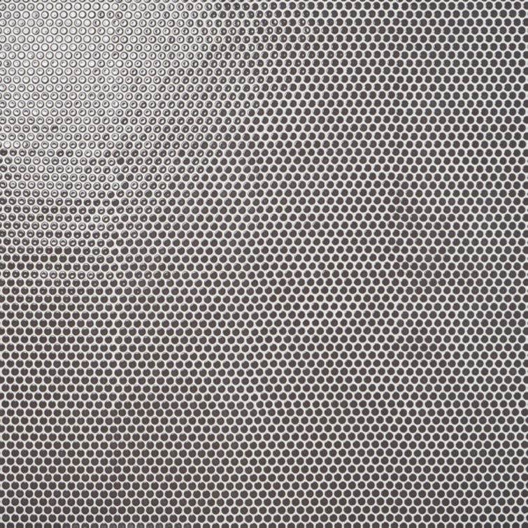 Charcoal Penny Round Ceramic Mosaic Tile Sheet for Floor and Wall