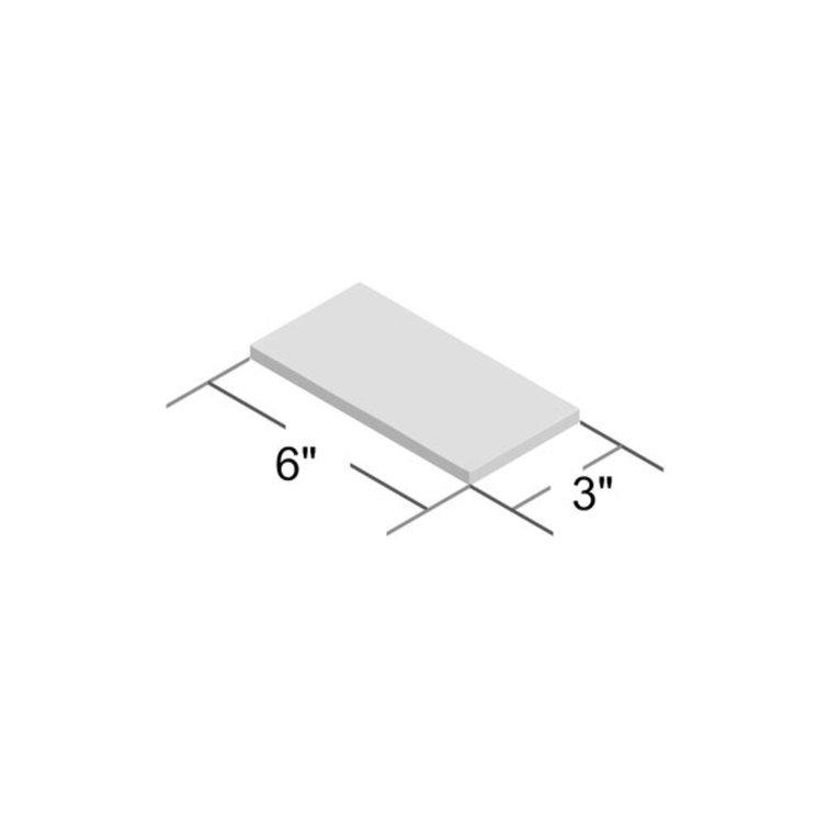 Messi 3" x 6" Polished White Ceramic Subway Wall Tile