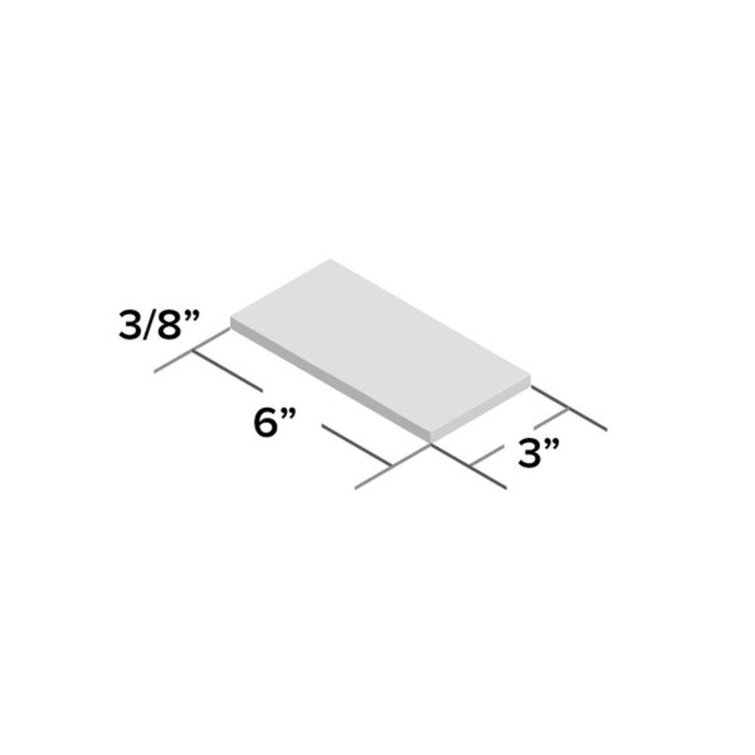 Messi 3" x 6" Polished White Ceramic Subway Wall Tile