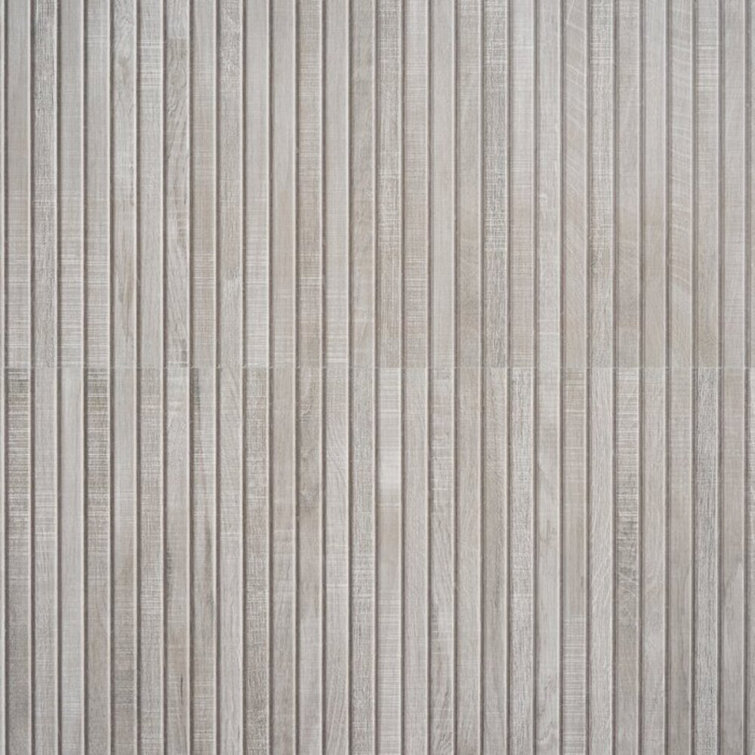 Gray 24x48 Matte Porcelain Wood Look Wall Tile
