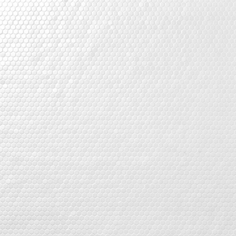Matte White Ceramic Honeycomb Mosaic Tile for Floors and Walls