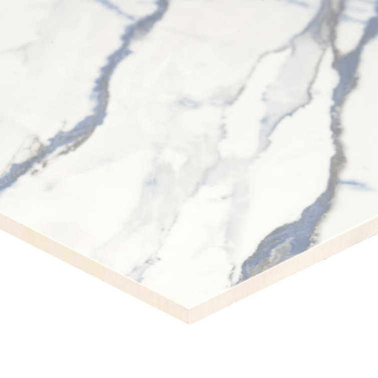 Calacatta Cyanic 12x24 Matte Porcelain Wall and Floor Tile
