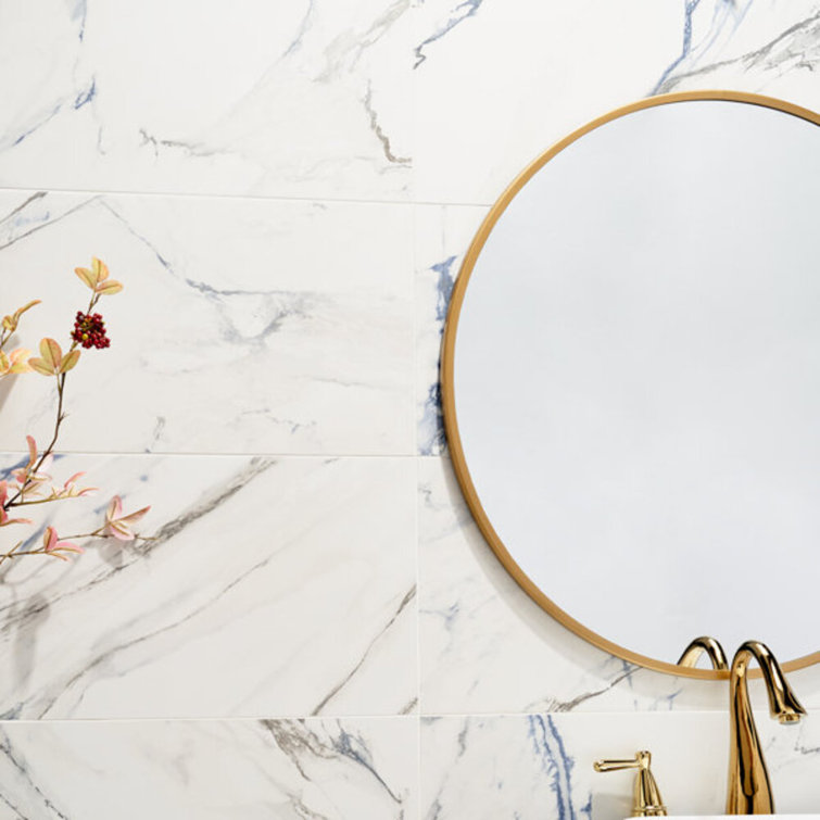 Calacatta Cyanic 12x24 Matte Porcelain Wall and Floor Tile