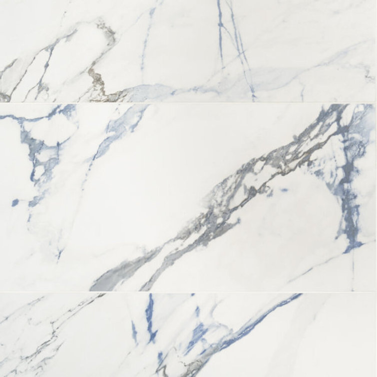 Calacatta Cyanic 12x24 Matte Porcelain Wall and Floor Tile