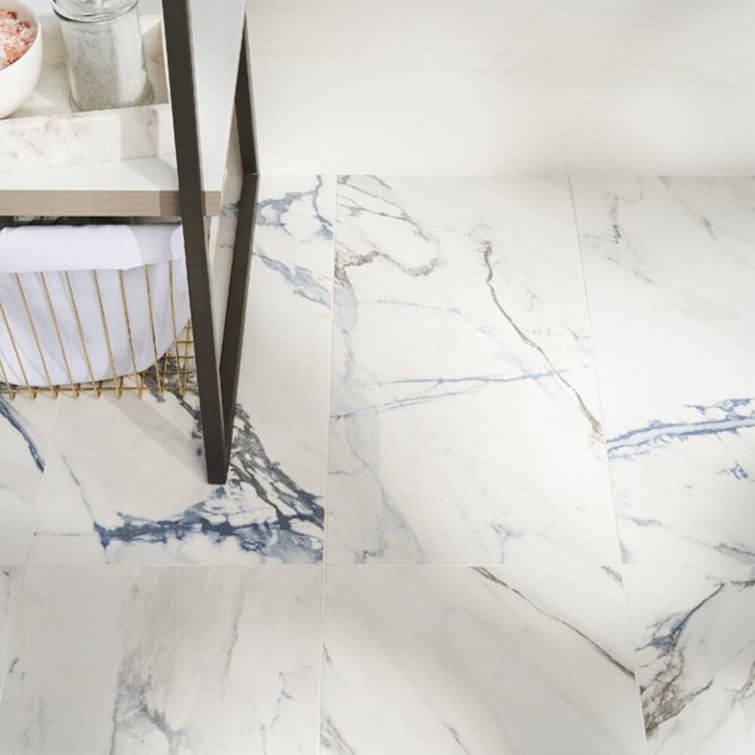 Calacatta Cyanic 12x24 Matte Porcelain Wall and Floor Tile