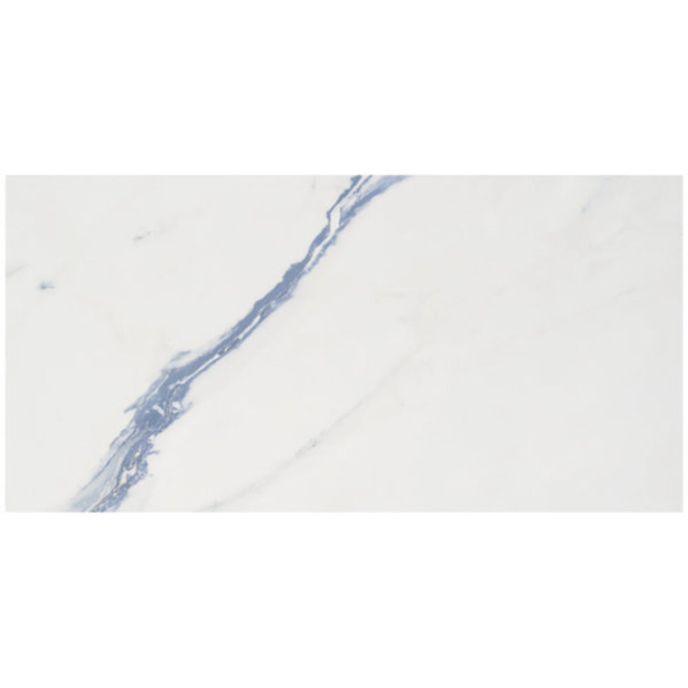 Calacatta Cyanic 12x24 Matte Porcelain Wall and Floor Tile
