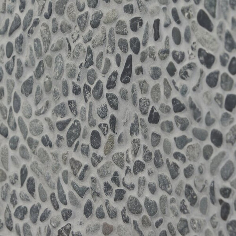 Natural Multicolor Slate Pebble Mosaic Tile for Indoor/Outdoor