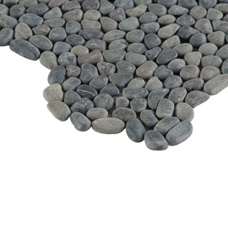 Natural Multicolor Slate Pebble Mosaic Tile for Indoor/Outdoor