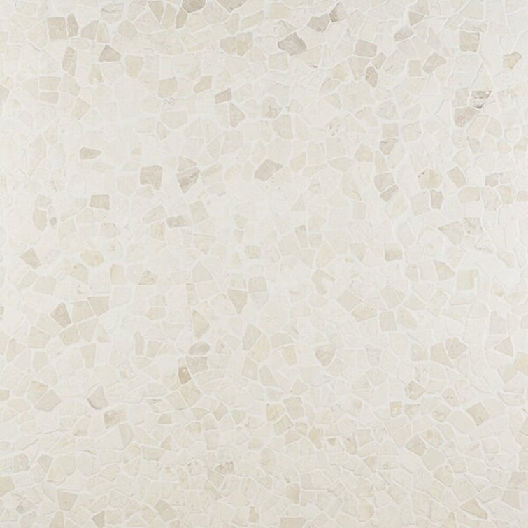 White Slate Pebble Mosaic Tile for Indoor and Outdoor