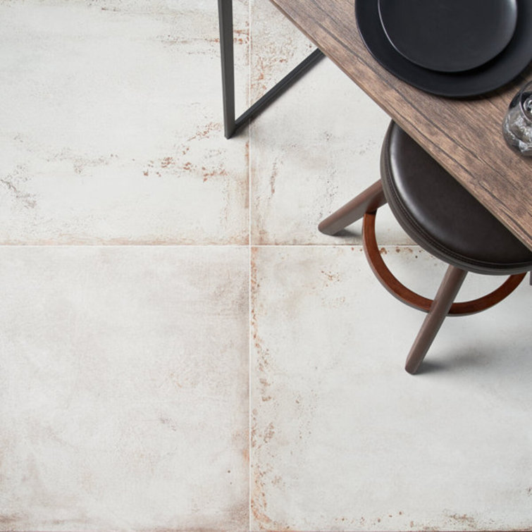Large Format White Matte Porcelain Floor and Wall Tile