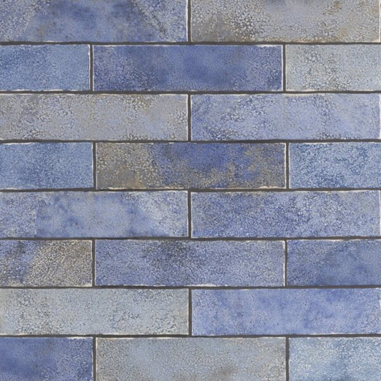 Vandalay Polished Blue 3x12 Subway Tile for Wall and Bath