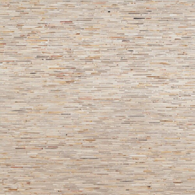 Petra Tumbled Brown Marble Mosaic Tile for Shower and Deck