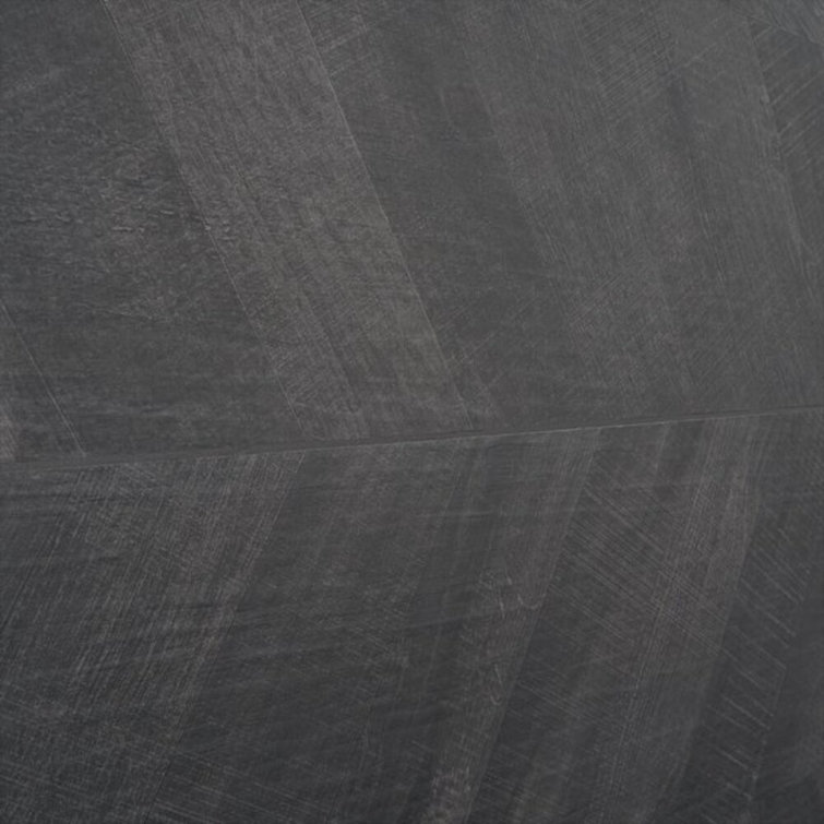 Auburn Chevron 24x48 Matte Black Porcelain Floor and Wall Tile