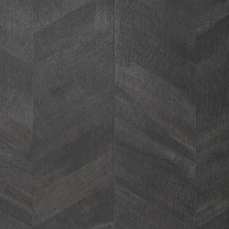 Auburn Chevron 24x48 Matte Black Porcelain Floor and Wall Tile