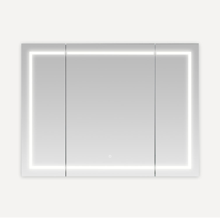 Royale 40" Triple Door LED Medicine Cabinet with Electrical Outlets