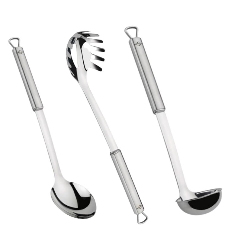 Stainless Steel 3-Piece Cooking Utensil Set