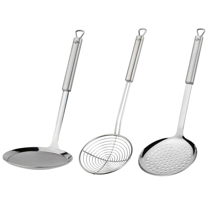 Frieling 3-Piece Stainless Steel Cooking Utensil Set with Ergonomic Handles