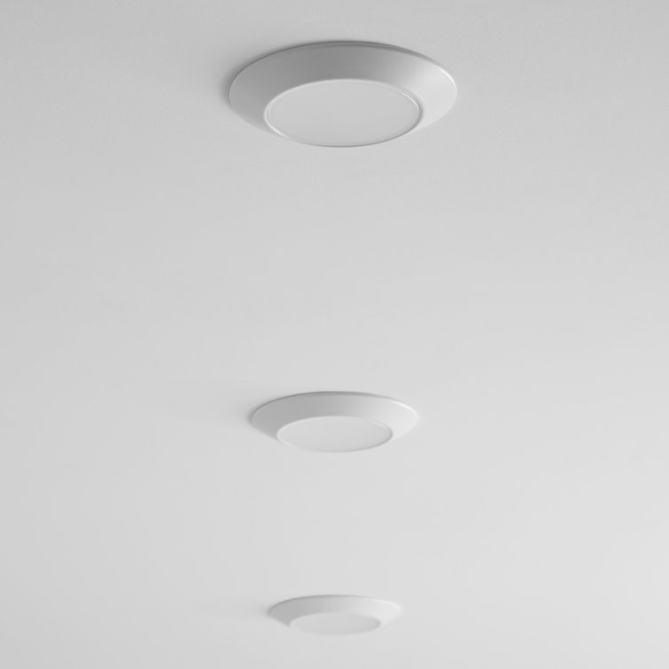 White Frosted Polycarbonate LED Recessed Light Fixture
