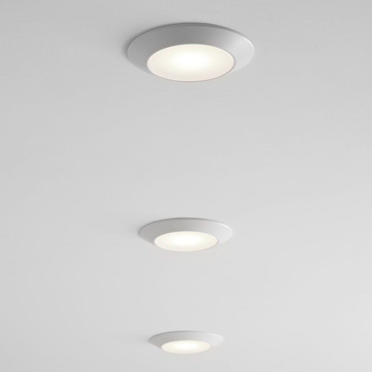 White Frosted Polycarbonate LED Recessed Light Fixture