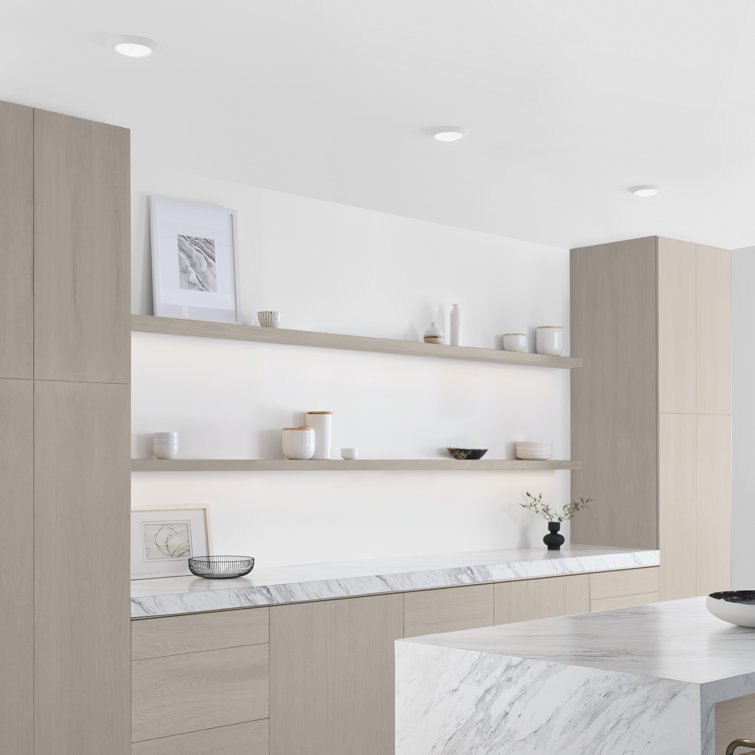 White Frosted Polycarbonate LED Recessed Light Fixture