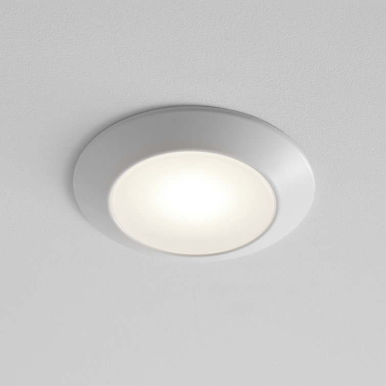 White Frosted Polycarbonate LED Recessed Light Fixture