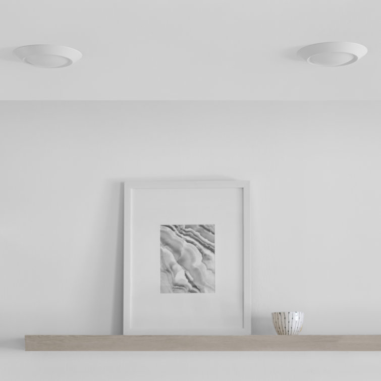 White Frosted Polycarbonate LED Recessed Light Fixture
