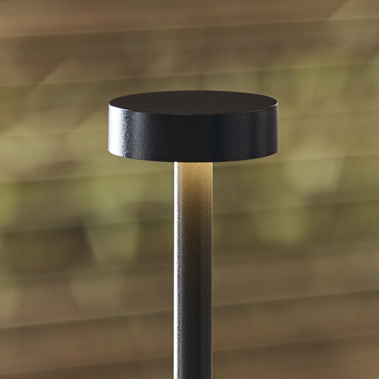 Black Cordless Rechargeable LED Table Lamp with 3-Way Switch
