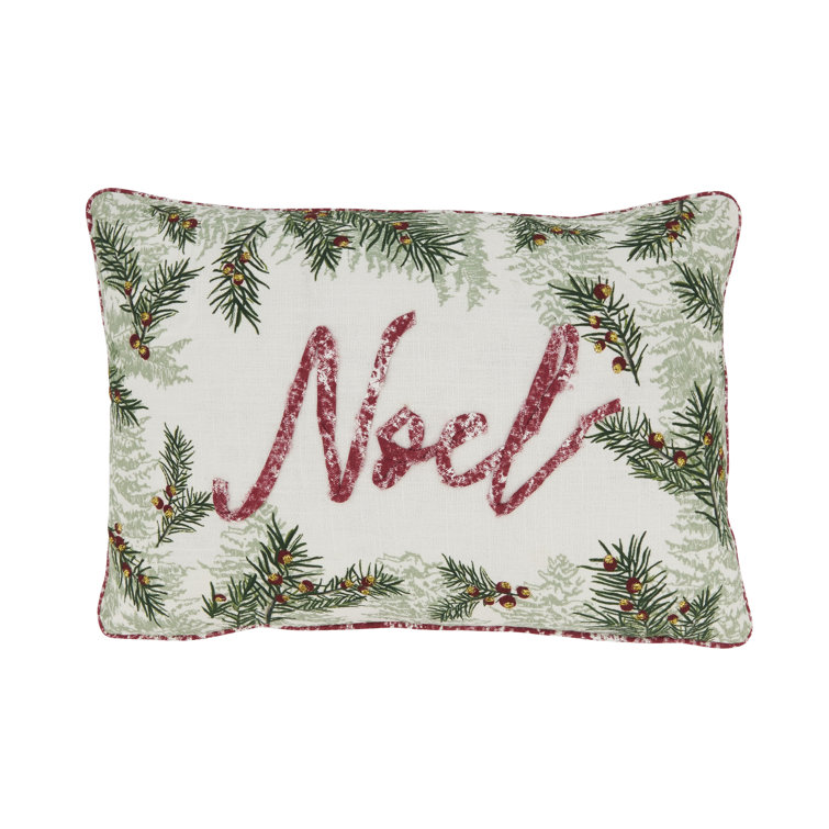 Noel Multicolor Cotton Duck Feather Throw Pillow