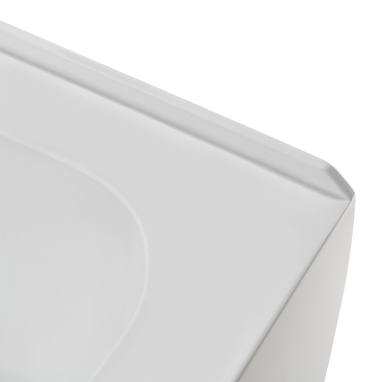 60-Inch Glossy White Acrylic Rectangular Alcove Bathtub with Polished Chrome Drain