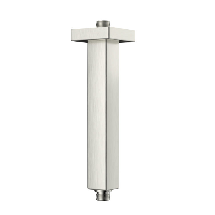 8" Brushed Nickel Ceiling Mounted Shower Arm with Ball Joint