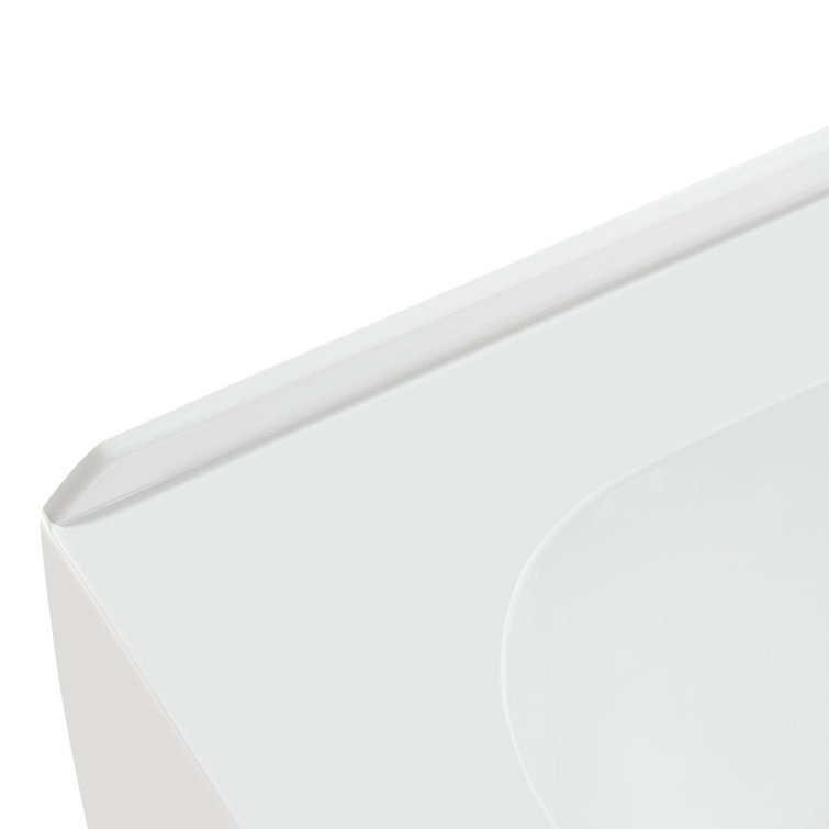 60-Inch Glossy White Acrylic Alcove Bathtub with Right-Hand Drain