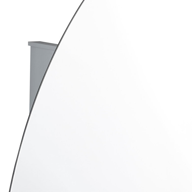 Montrese Frameless Oval Medicine Cabinet with Flat Mirror