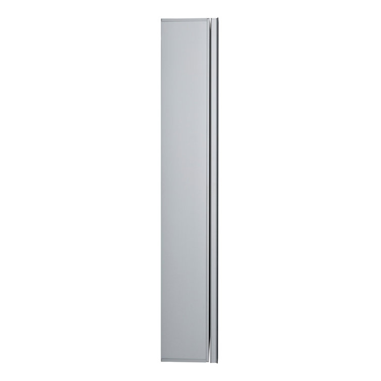 Vinodel 31.88" x 36" Clear Glass Single Door Medicine Cabinet
